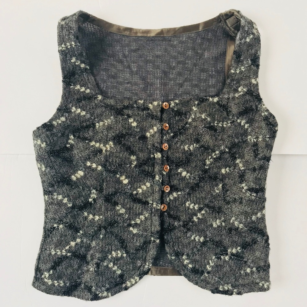 !SOLD! Christies Italian Boutique Boho Corset Top - Picture 1 of 8